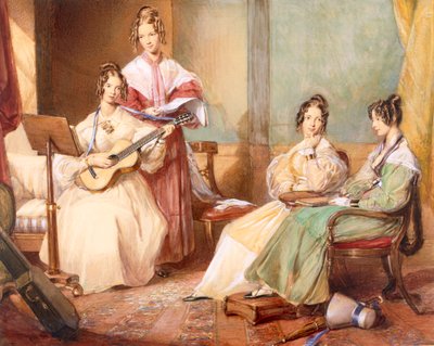 The Four Daughters of Archbishop Sumner, 1833 by George Richmond